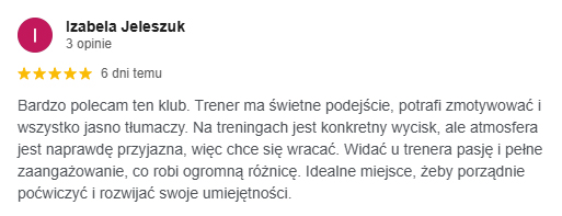 Kratos klub sportów walki opinia