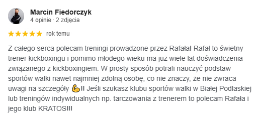 Kratos klub sportów walki opinia